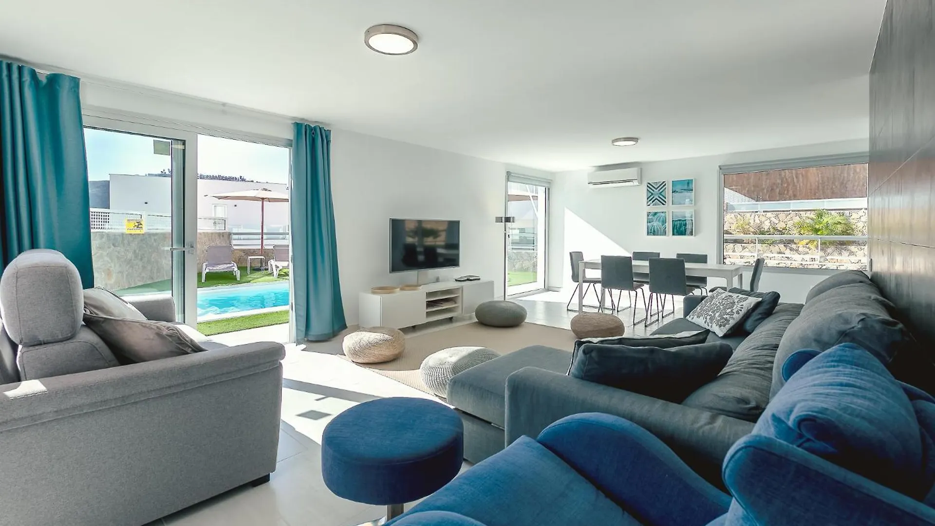 Villa Rosa-Soleada Villa Privada Con Piscina Climatizada & Wifi En Tauro-Mogan La Playa de Tauro