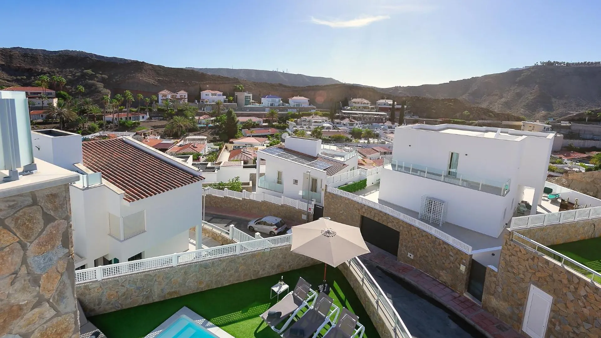 Villa Rosa-Soleada Villa Privada Con Piscina Climatizada & Wifi En Tauro-Mogan La Playa de Tauro